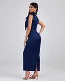 One Shoulder Bowknot Gown