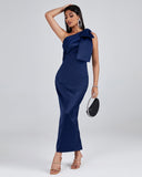 One Shoulder Bowknot Gown