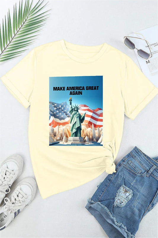 Earkoha Graphic T Shirts for Women Summer Casual Halloween Printed Tee Cotton Tops Loose Fit