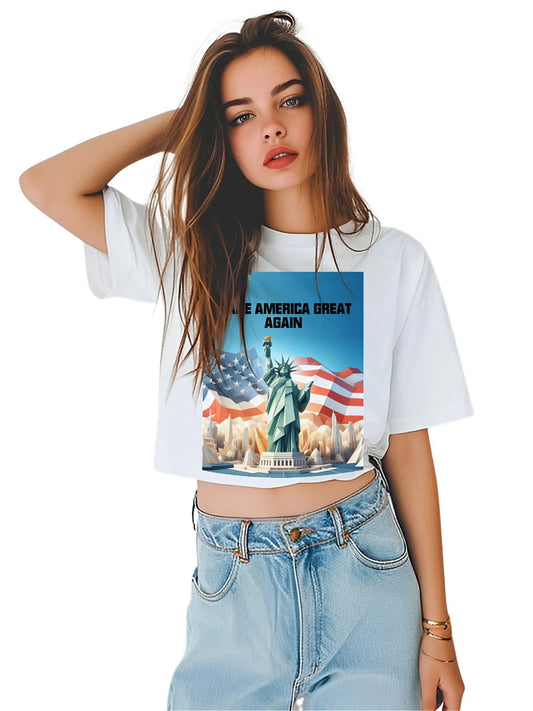Earkoha Graphic T Shirts for Women Summer Casual Halloween Printed Tee Cotton Tops Loose Fit