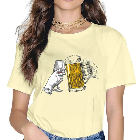 Earkoha Graphic T Shirts for Women Summer Casual Halloween Printed Tee Cotton Tops Loose Fit