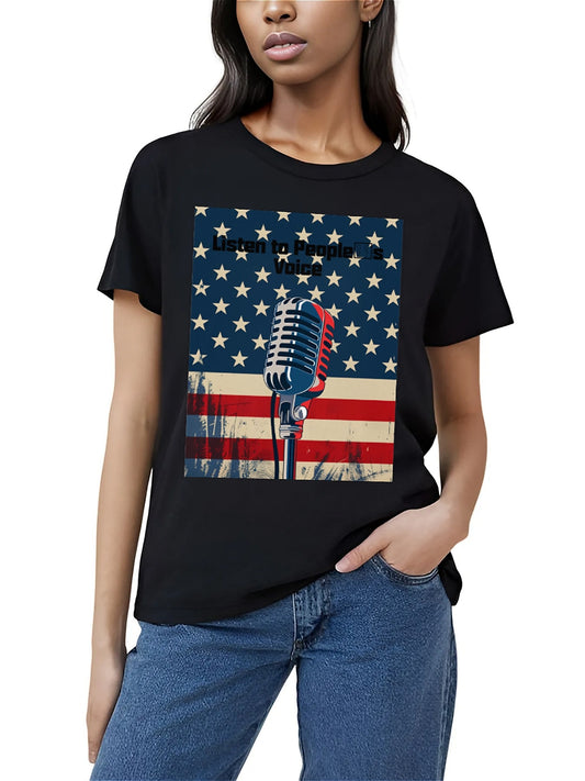 Earkoha Graphic T Shirts for Women Summer Casual Halloween Printed Tee Cotton Tops Loose Fit