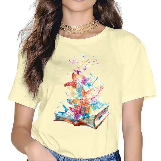 Earkoha Graphic T Shirts for Women Summer Casual Halloween Printed Tee Cotton Tops Loose Fit