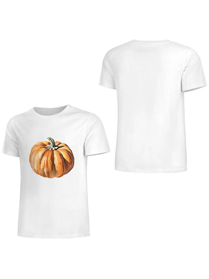 Earkoha Graphic T Shirts for Women Summer Casual Halloween Printed Tee Cotton Tops Loose Fit