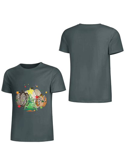 Earkoha Graphic T Shirts for Women Summer Casual Halloween Printed Tee Cotton Tops Loose Fit