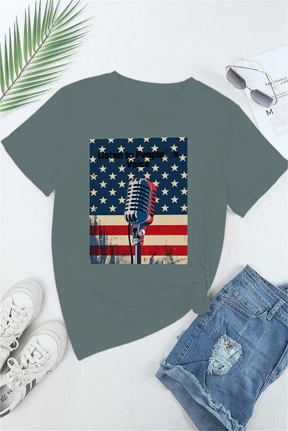 Earkoha Graphic T Shirts for Women Summer Casual Halloween Printed Tee Cotton Tops Loose Fit