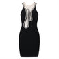 Crystal Flame Mini Bandage Dress