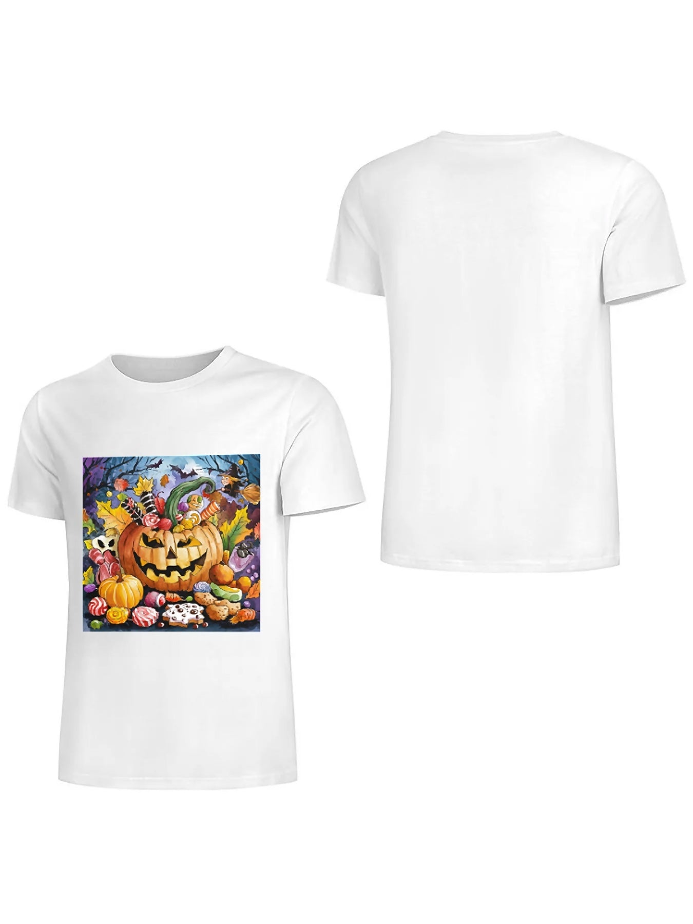 Earkoha Graphic T Shirts for Women Summer Casual Halloween Printed Tee Cotton Tops Loose Fit