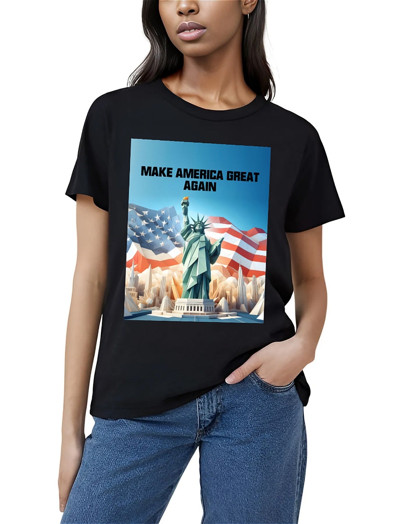 Earkoha Graphic T Shirts for Women Summer Casual Halloween Printed Tee Cotton Tops Loose Fit