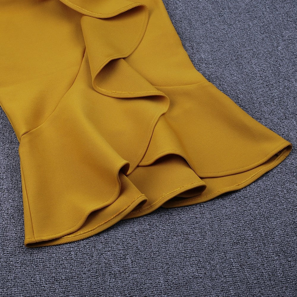 Strappy Sleeveless Frill Over Knee Bandage Dress PF19167 7 in wolddress