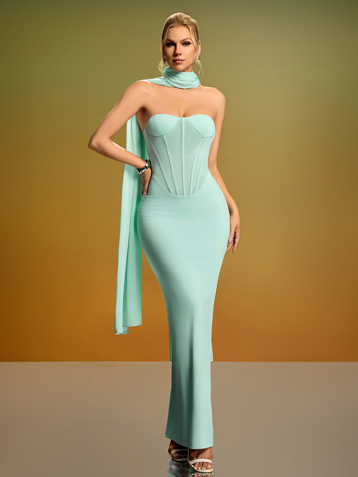 Light Green Dress BD2616