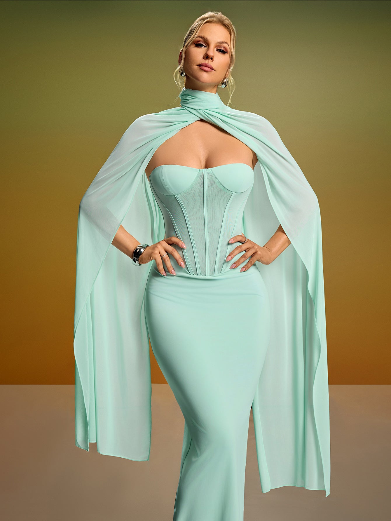 Light Green Dress BD2616
