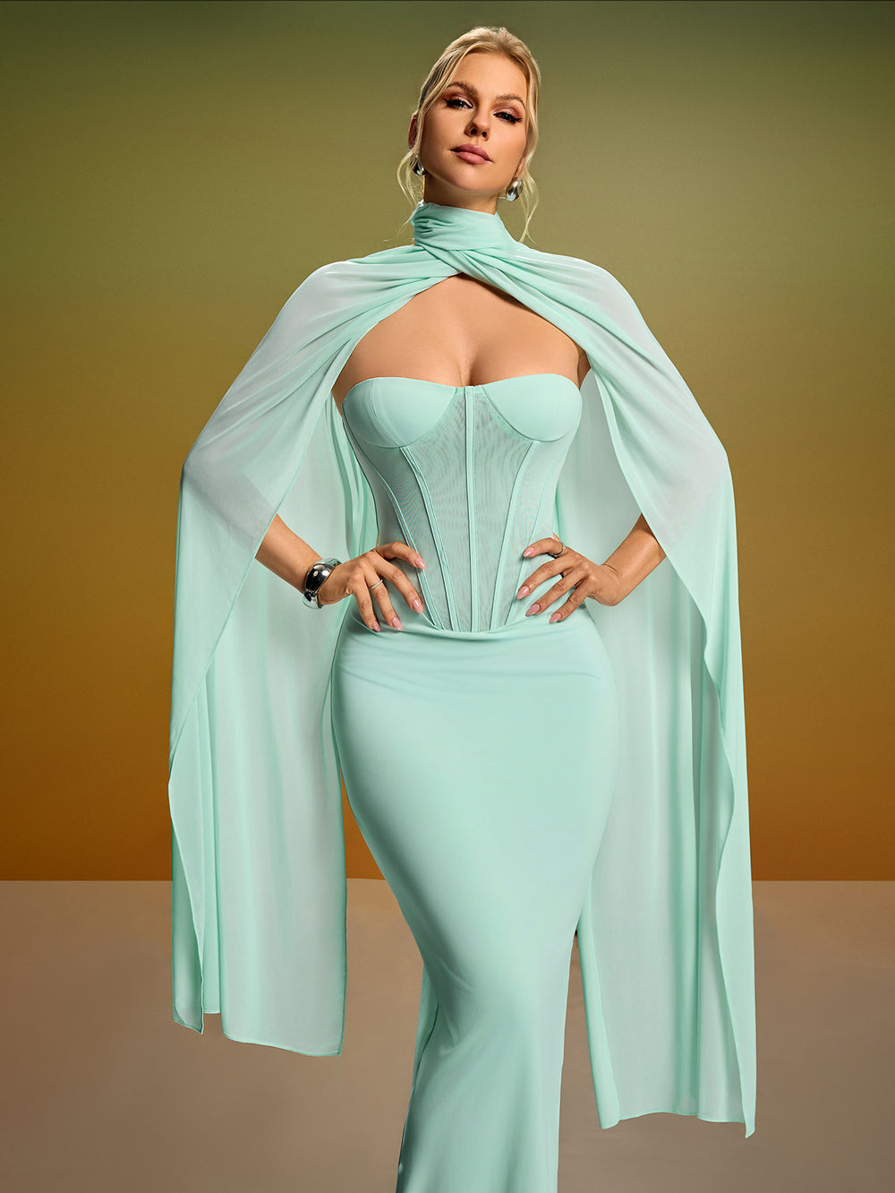 Light Green Dress BD2616