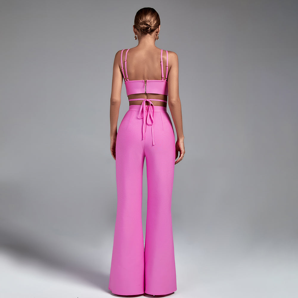 Strappy Cutout Bandage Jumpsuit