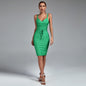 Strappy Sleeveless Lace Up Mini Bandage Dress