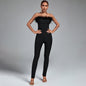 Strapless Feather Bandage Jumpsuit