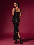 Bow-Strap Cutout Sexy Lace Dress