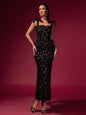 Bow-Strap Cutout Sexy Lace Dress