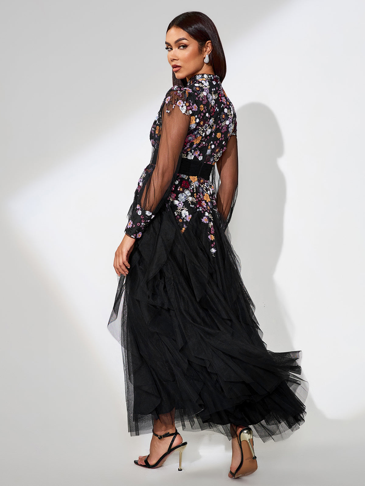 Ethnic Style Floral Maxi Dress