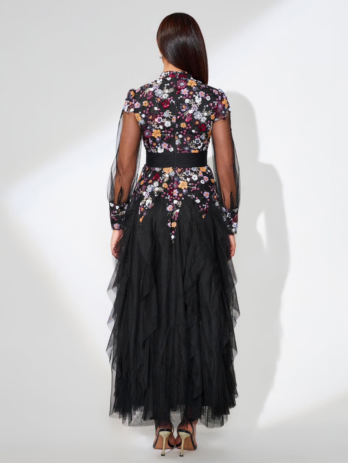 Ethnic Style Floral Maxi Dress