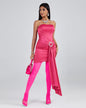 Strapless Draped Corset Dress
