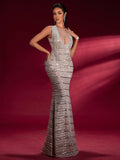 Sparkly Sequin Mermaid Maxi Dress