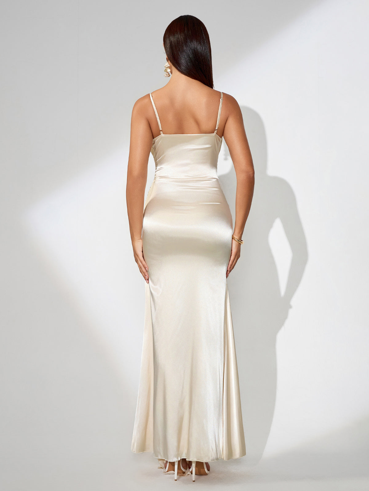 Elegant Rose Flouncing Skinny Dress