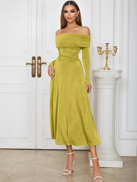 Mustard Bodycon Dress HB00671