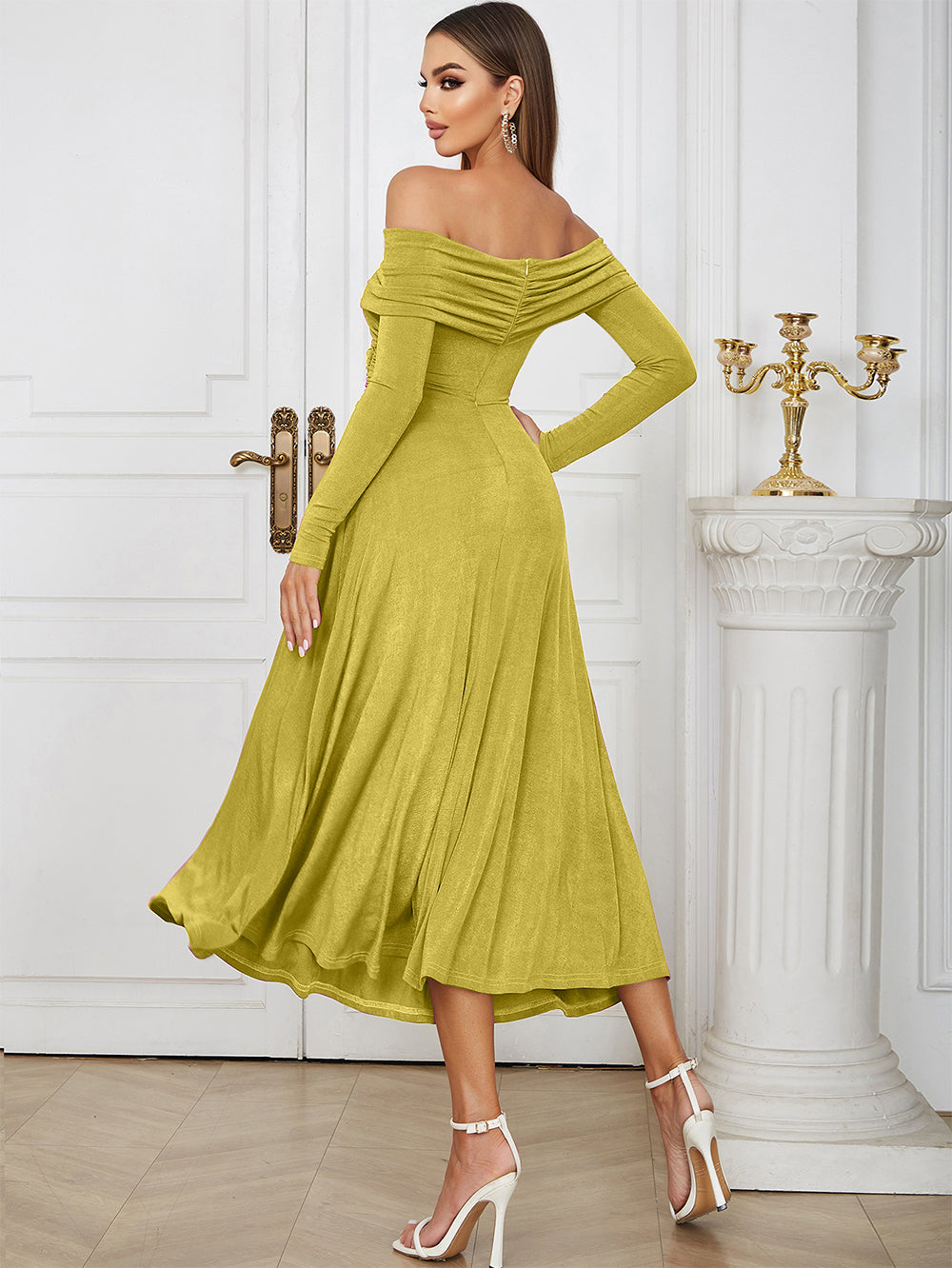 Mustard Bodycon Dress HB00671