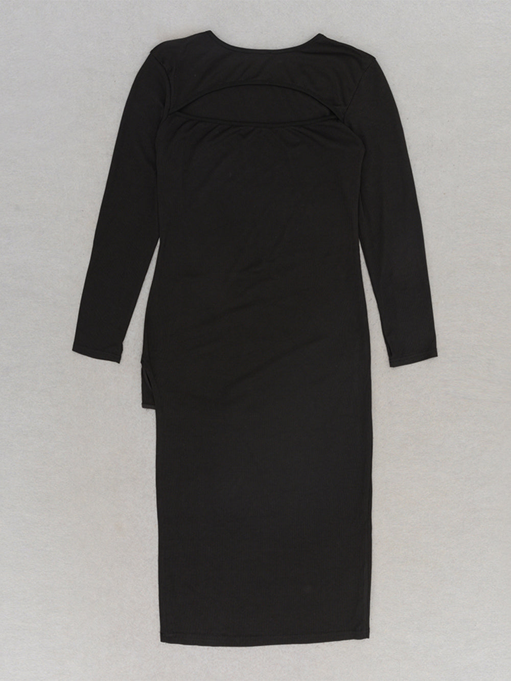 Black High Slit Body Dress
