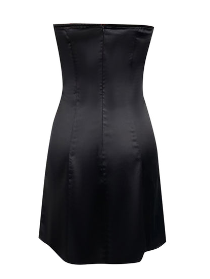 Strapless Sleeveless Bowknot Mini Bodycon Dress HB100112