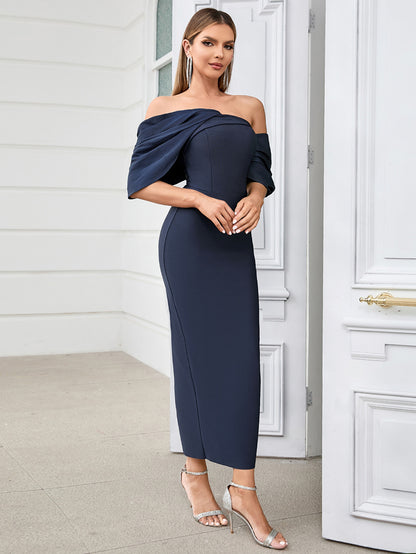 Dark Blue Bandage Dress HB100131