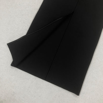 Round Neck Long Sleeve Leafs Maxi Bandage Dress HL10020