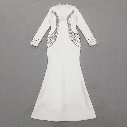 White Bandage Dress HL10024