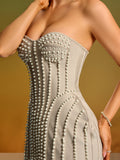 Apricot Bandage Dress HL10268