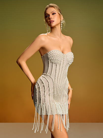 Apricot Bandage Dress HL10268