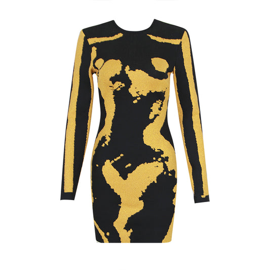 Black Bandage Dress HL9151