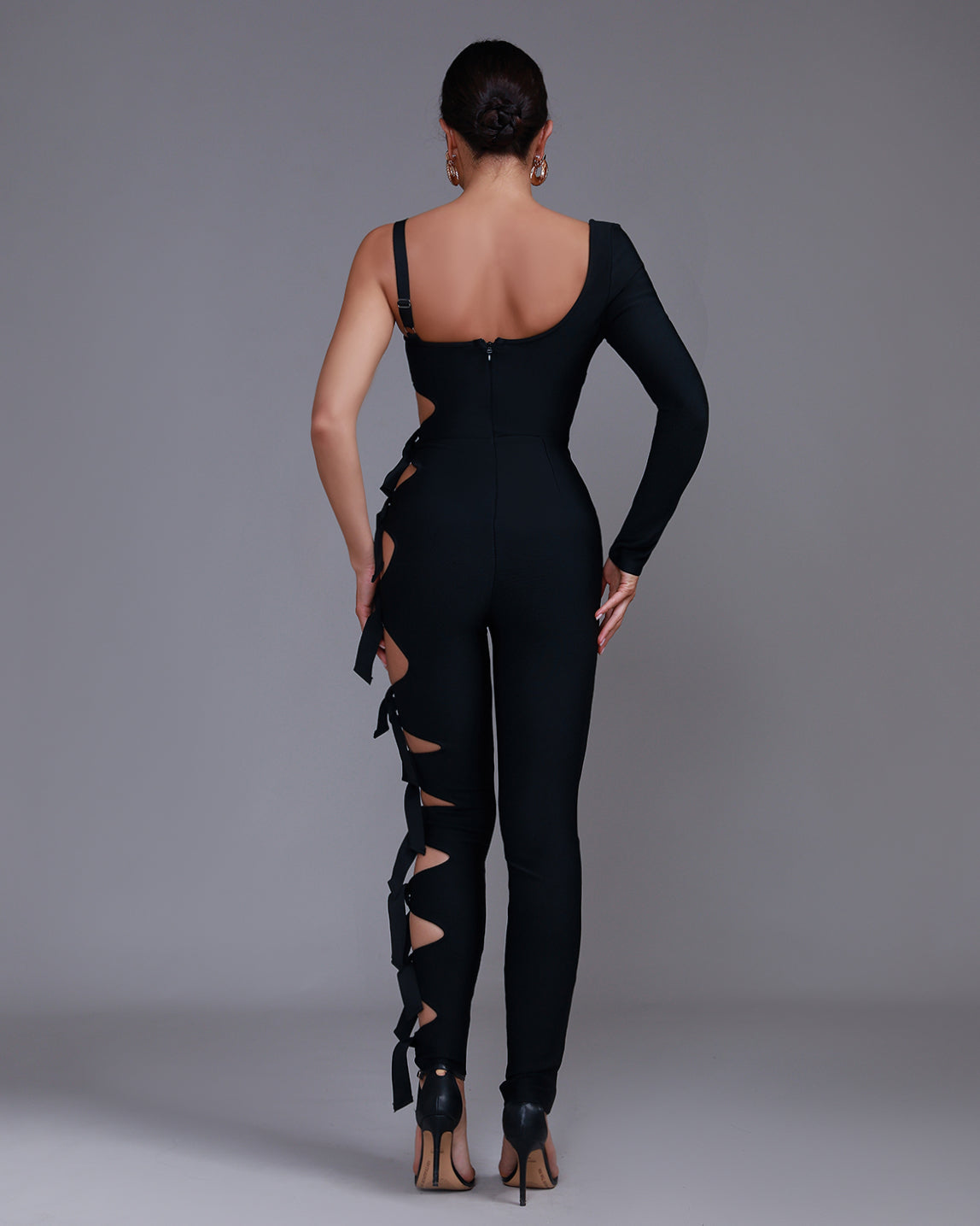 Asymmetric Cut-out Knot Jumpsuit