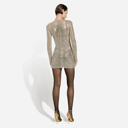 Beige Bodycon Dress HL9485