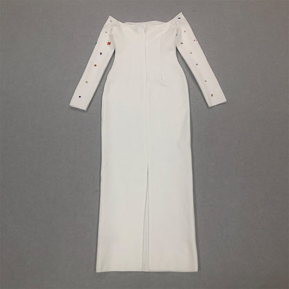 White Bandage Dress HL95380