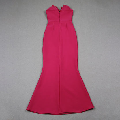 Rose Red Bandage Dress HL9557