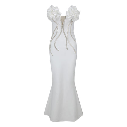 White Bandage Dress HL9557