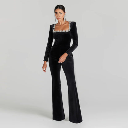 Black Bandage Jumpsuit HL9558