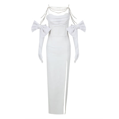 White Bandage Dress HL9563