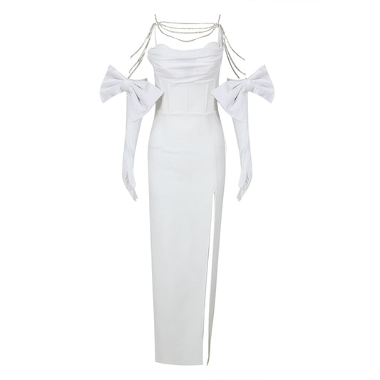White Bandage Dress HL9563