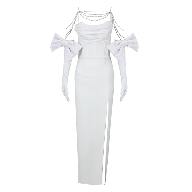 White Bandage Dress HL9563
