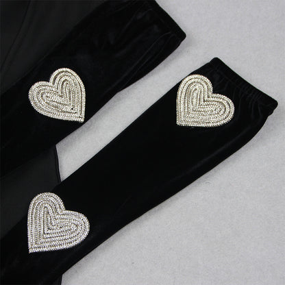 Strapless Sleeveless Rhinestone Mini Bandage Dress HL9588