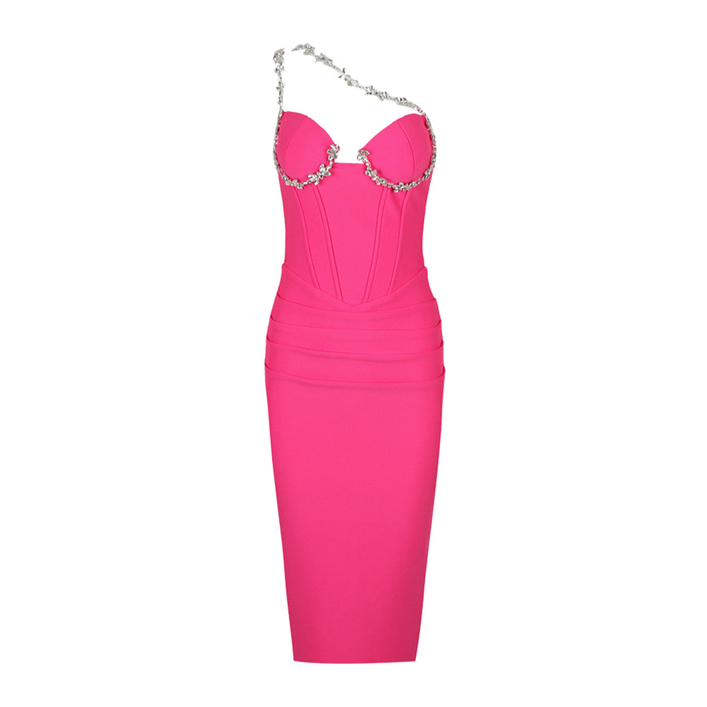 Rose Red Bandage Dress HL9661