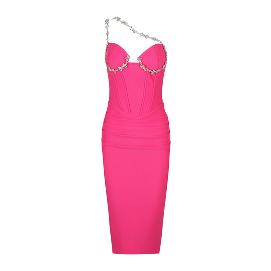 Rose Red Bandage Dress HL9661