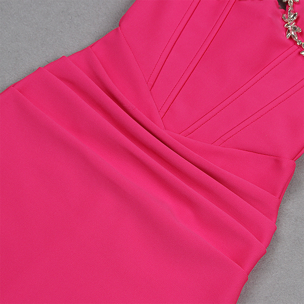 Rose Red Bandage Dress HL9661